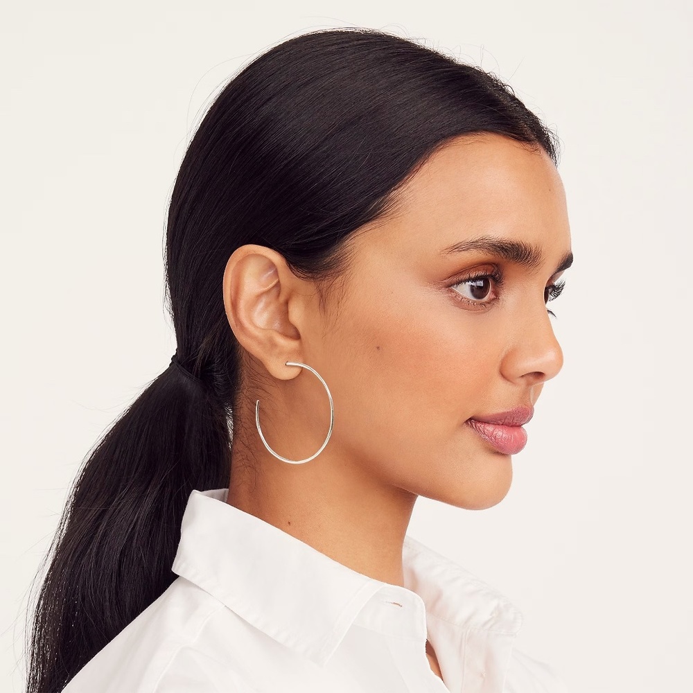 J.Crew Simple Hoop Earrings